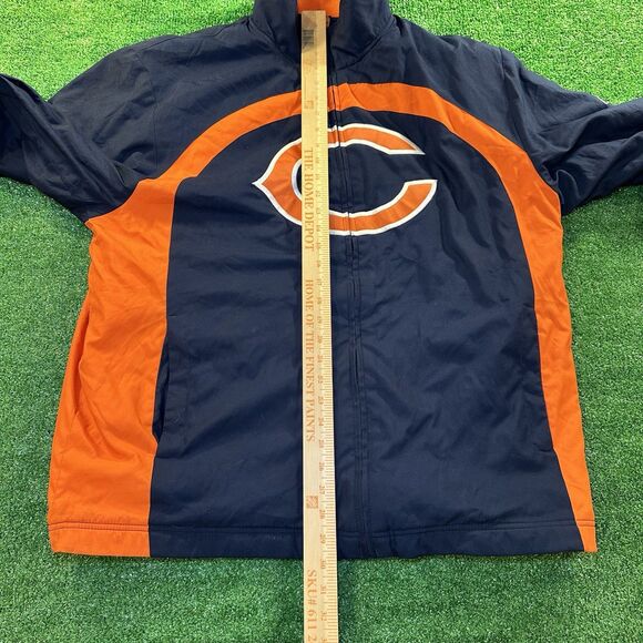 Chicago Bears Reebok Men’s NFL Large Full Zip Up Jacket/Coat Football - Picture 6 of 13